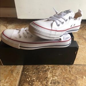NWT: Low Top Converse: White
